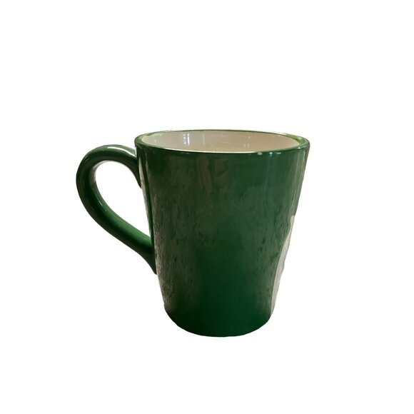 Christmas Holiday Polar Bear Latte Mug 15.5 Oz Green Red Ceramic - Picture 3 of 7